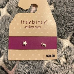 itsy bitsy sterling silver earrings